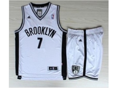 nba new jersey nets #7 joe johnson white[revolution 30 swingman Suits]